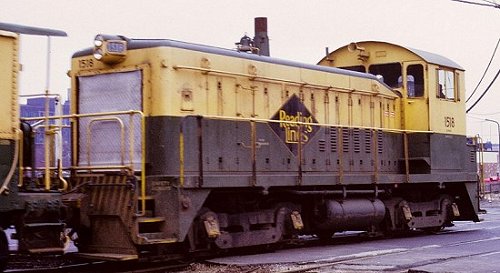 Reading SW900m #1518 was rebuilt from an earlier EMD SW locomotive.  Photo courtesy Kim Piersol.