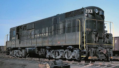Reading Trainmaster #203 was originally locomotive #808.  It was renumbered in 1967.
